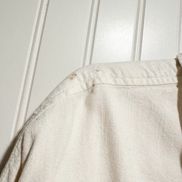 Anthropologie Pilcro White Linen Blend Camp Shirt Size XL - Picture 5 of 7